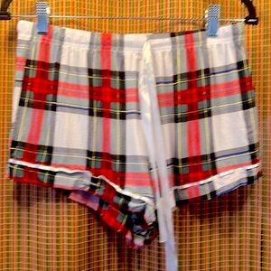 PJ Short Bottom, Size S, Waist 15” with Ribbon Tie, 100% Rayon